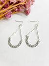 Elaine Textured Drop Earrings