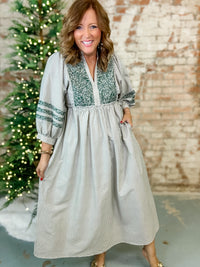 Zyn Embroidered Dress