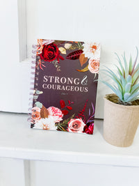 Strong & Courageous Wirebound Hardcover Journal