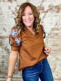Curtin Embroidered Top