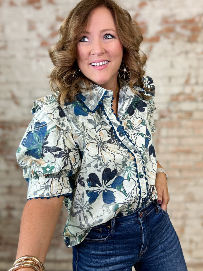 Shereen Mix Print Top