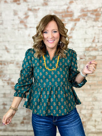 Kara Lace Trim Top
