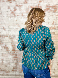 Kara Lace Trim Top
