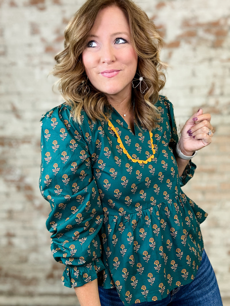 Kara Lace Trim Top