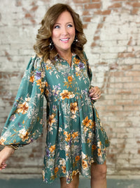 Lazo Floral Babydoll Dress