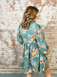 Lazo Floral Babydoll Dress