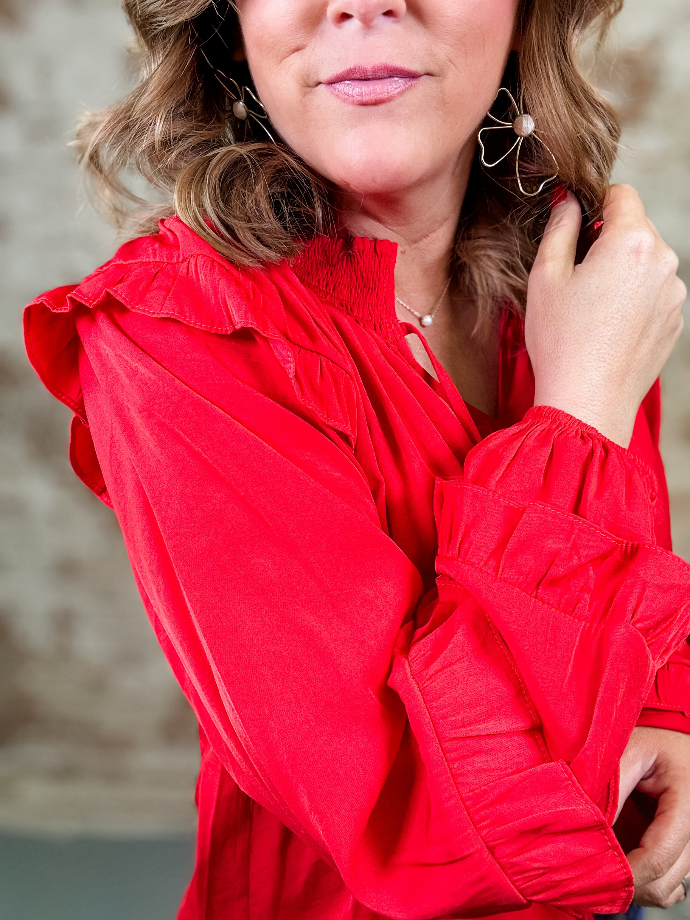 Cherri Peasant Style Top