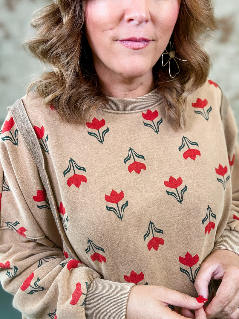 Tulip Mineral Wash Pullover
