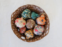 Block Printed Paper Mache Ornament