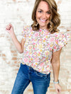 THML Juliet Ruffle Sleeve Top - FINAL SALE