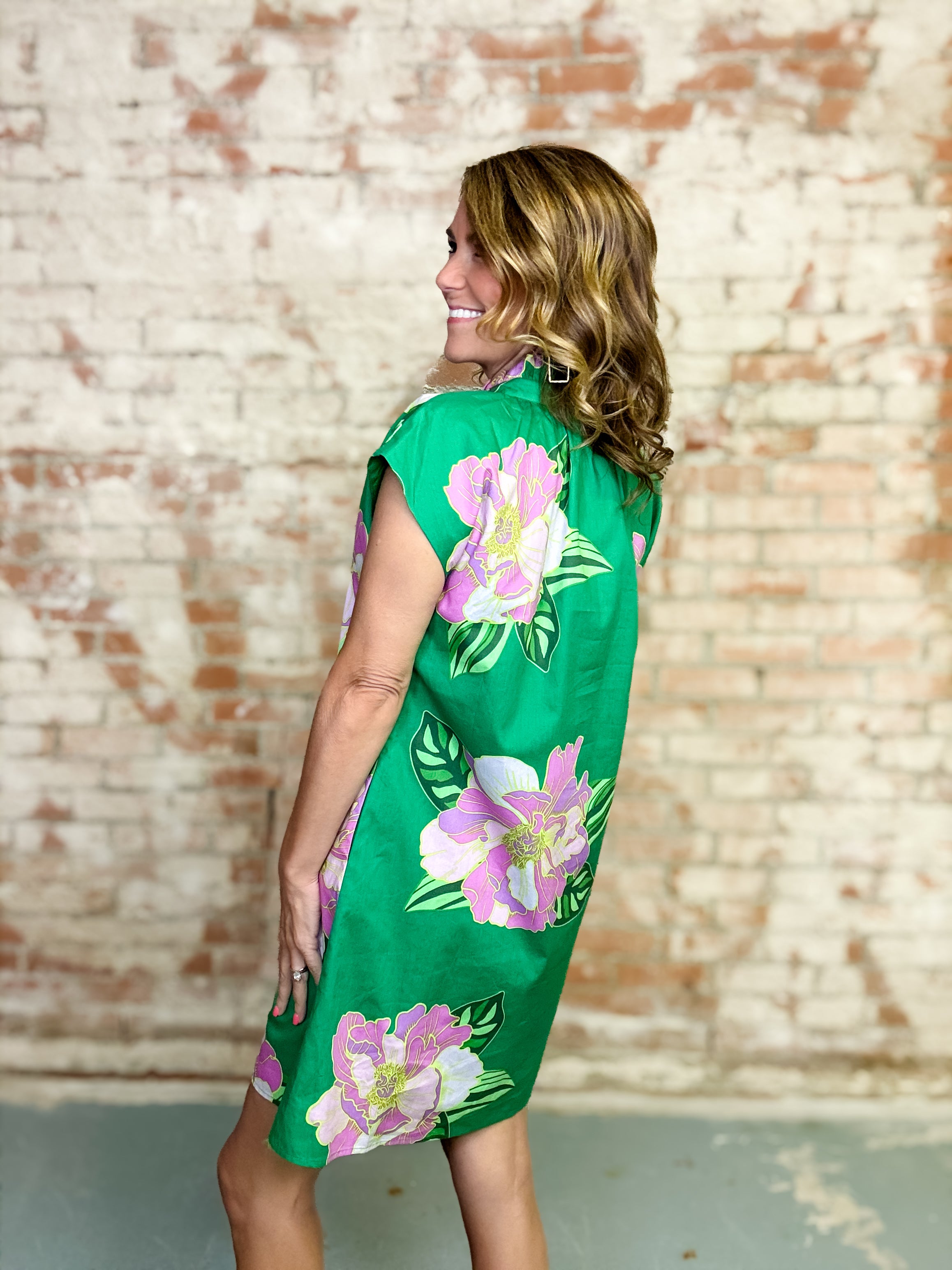 THML Ailani Button Down Dress