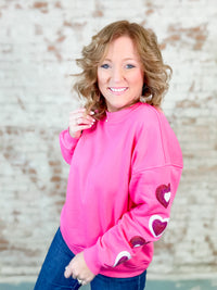 Stallings Sequin Heart Sweatshirt