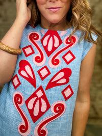 THML Zade Embroidered Dress