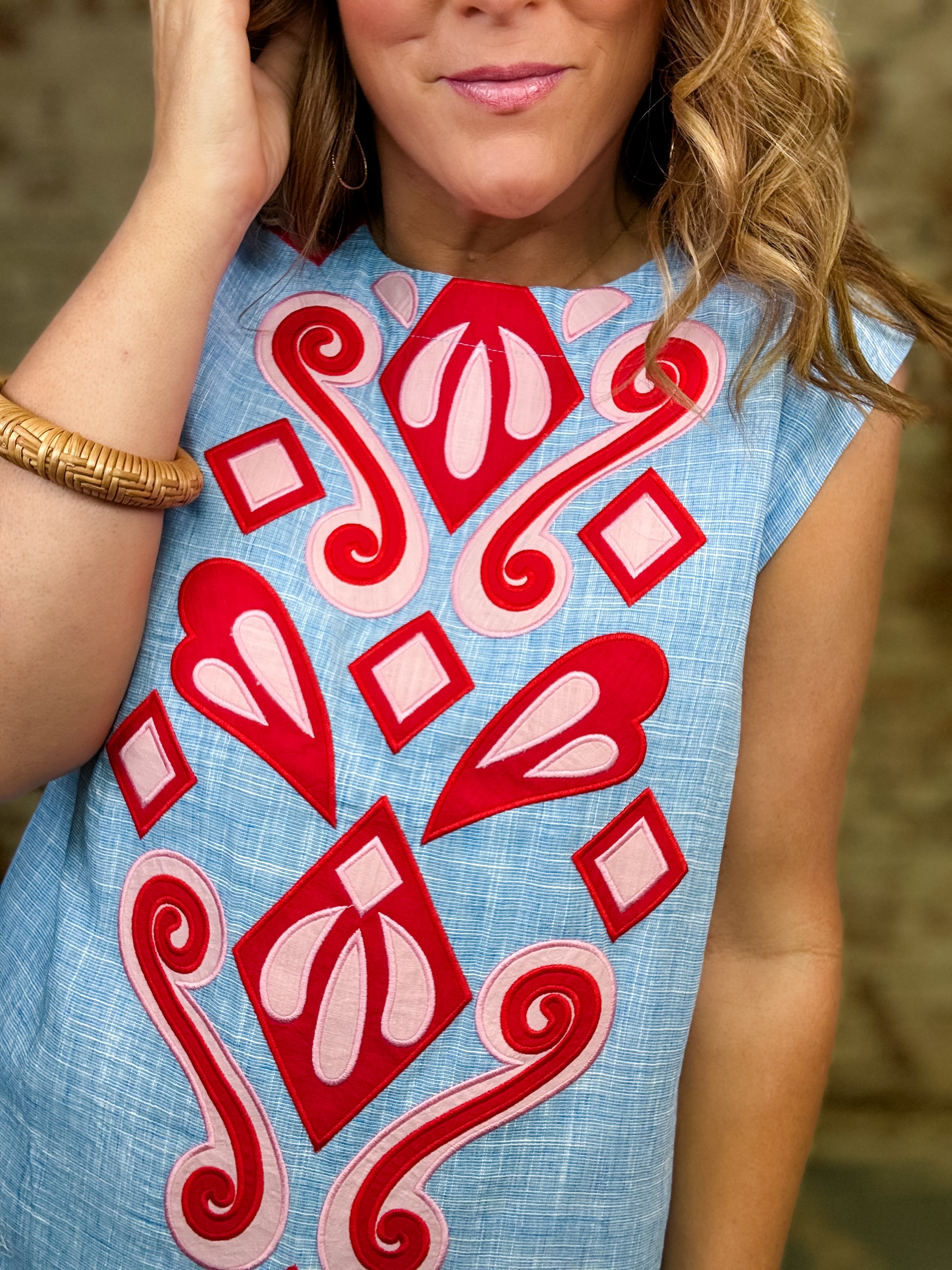 THML Zade Embroidered Dress