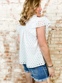 Wynter Eyelet Top-FINAL SALE