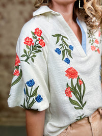 THML Irvin Embroidered Top