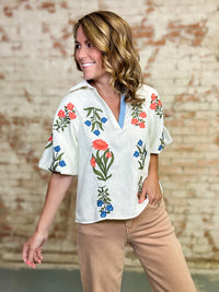 THML Irvin Embroidered Top