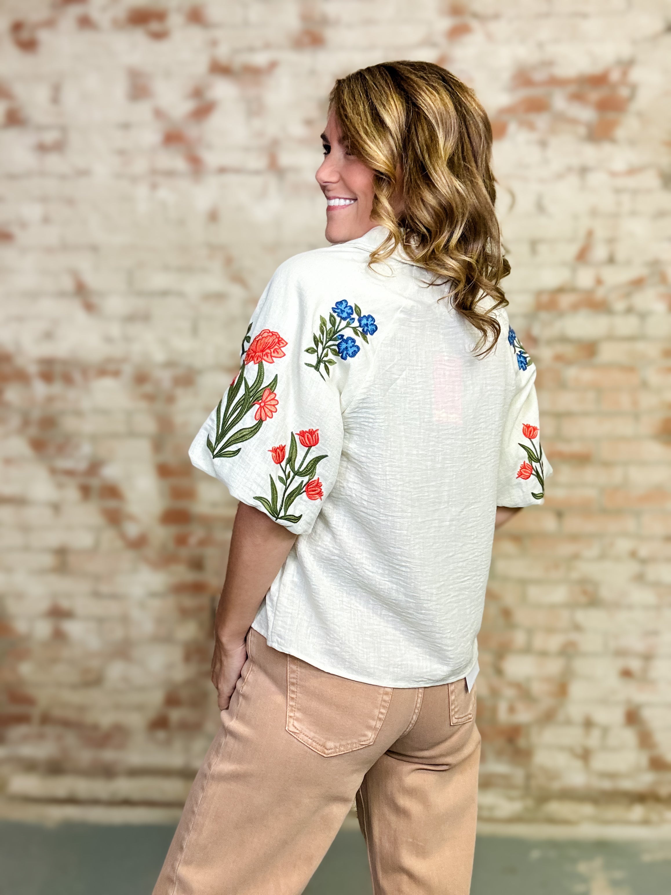 THML Irvin Embroidered Top