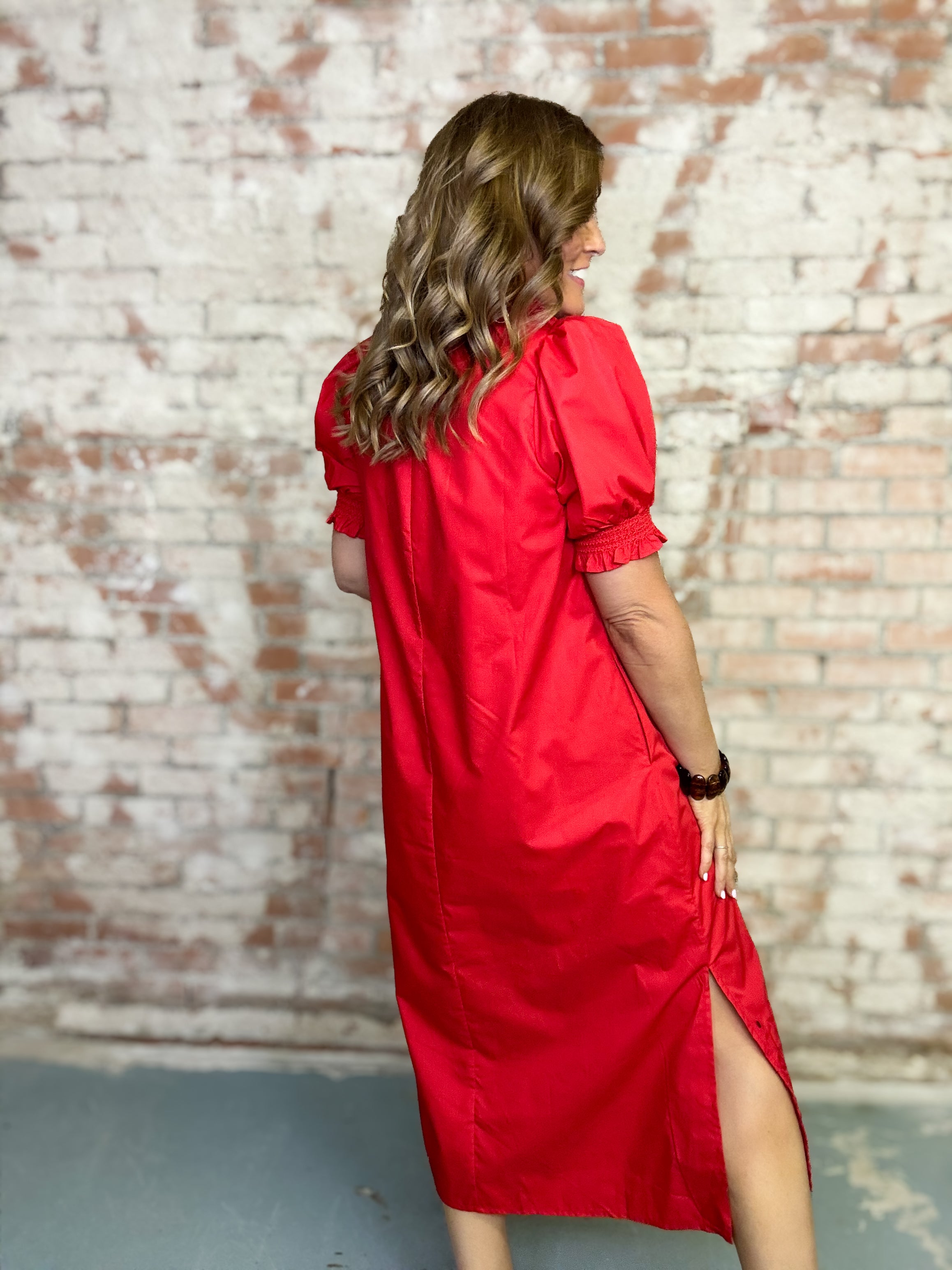 Mellie Scallop Hem Dress