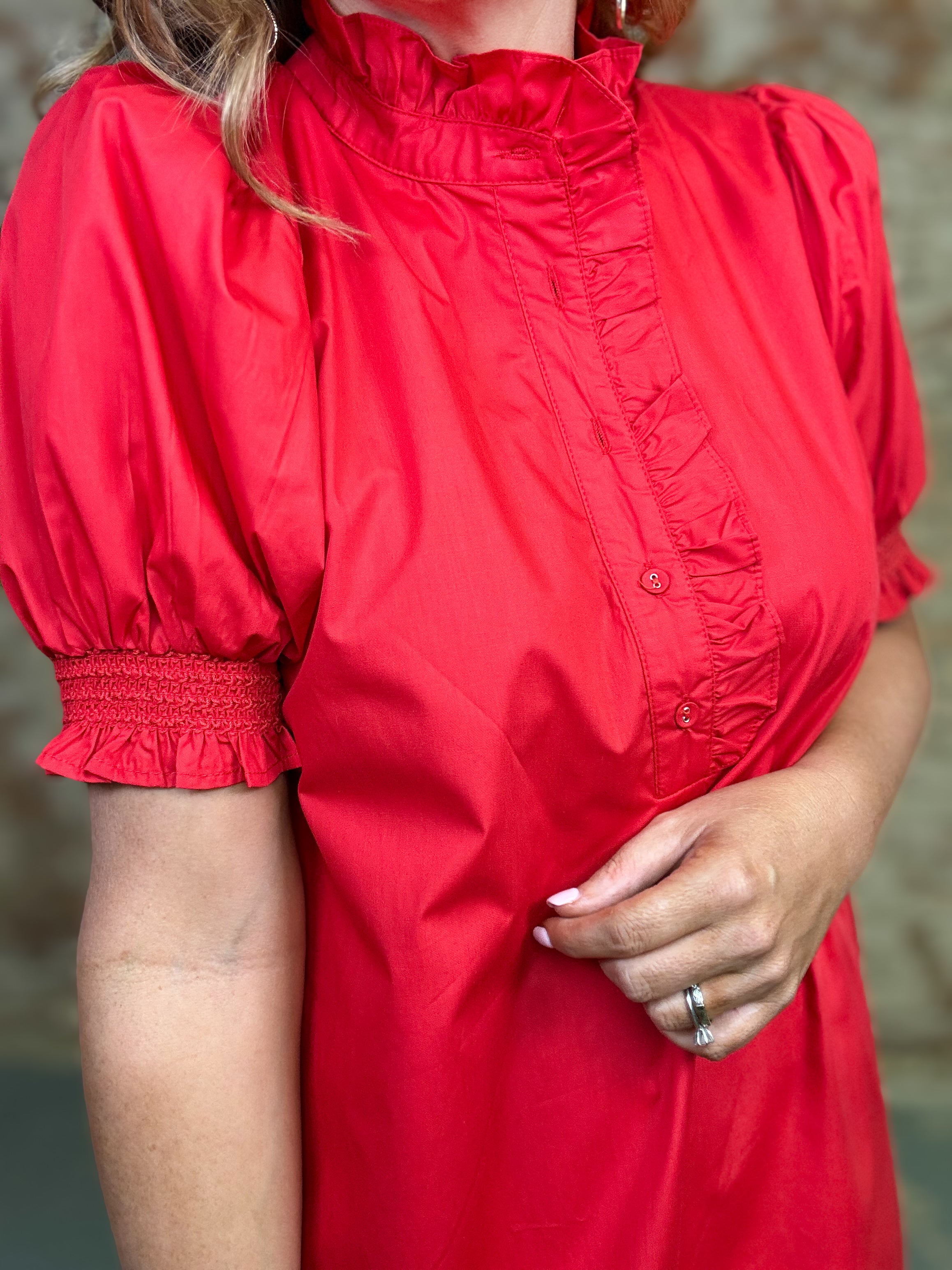Mellie Scallop Hem Dress