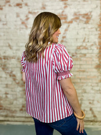 Latricia Smocked Yoke Top