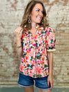 THML Kendalyn Floral Print Top