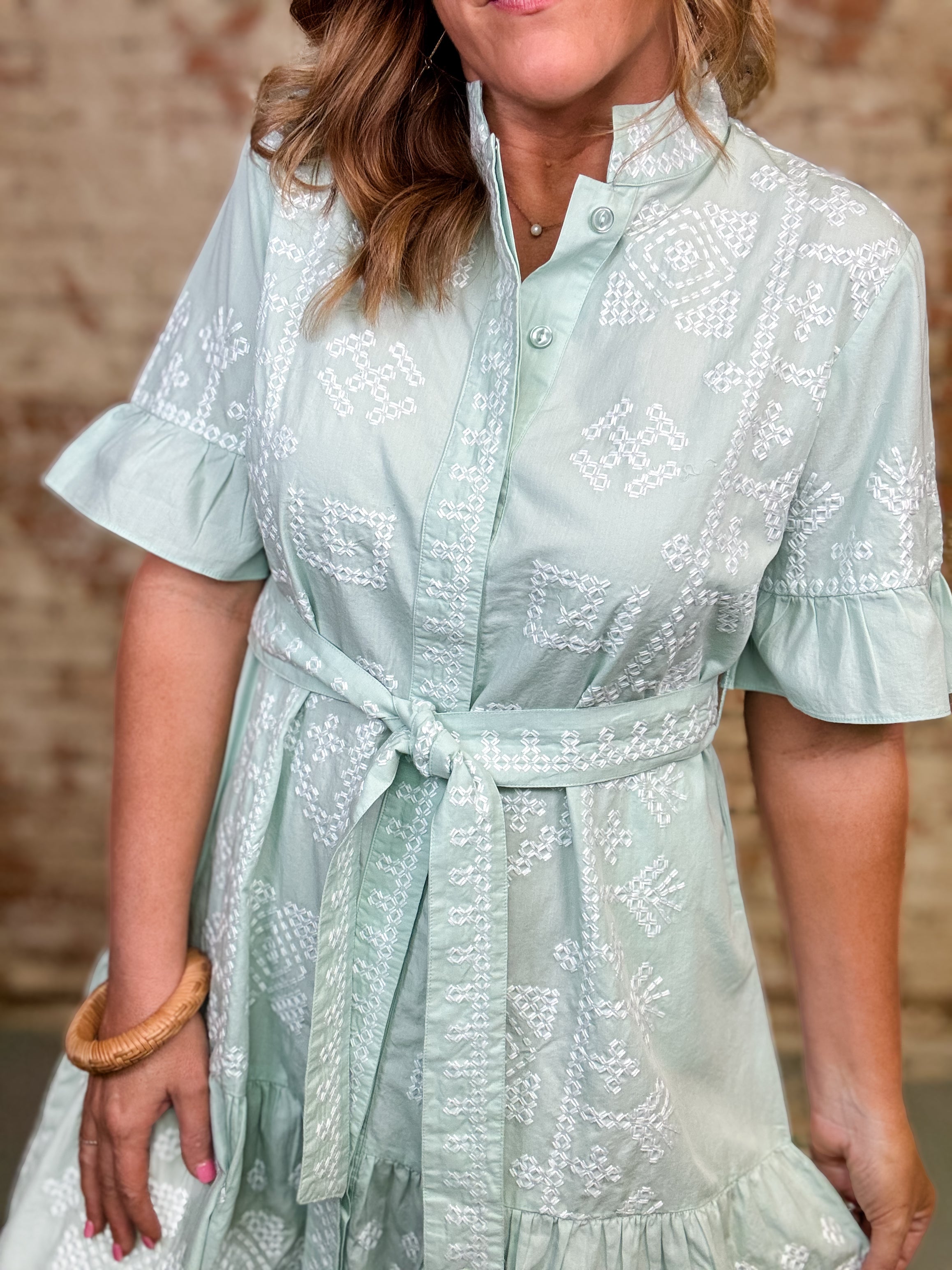Uncle Frank Michele Cross Stitch Dress