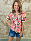 THML Kendalyn Floral Print Top