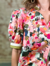 THML Kendalyn Floral Print Top