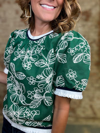 Vanessa Floral Embroidered Top