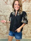 THML Neveah Embroidered Top