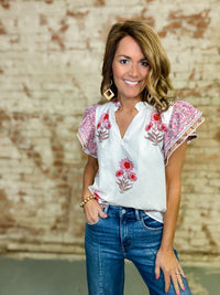 THML Abner Flutter Sleeve Top