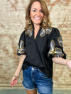 THML Neveah Embroidered Top