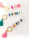 Acrylic Tassel Keychains