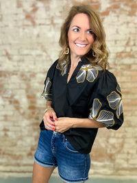 THML Neveah Embroidered Top