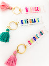 Acrylic Tassel Keychains