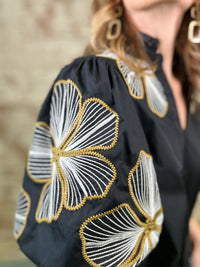 THML Neveah Embroidered Top