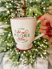 Come Let Us Adore Him Coffee Cup