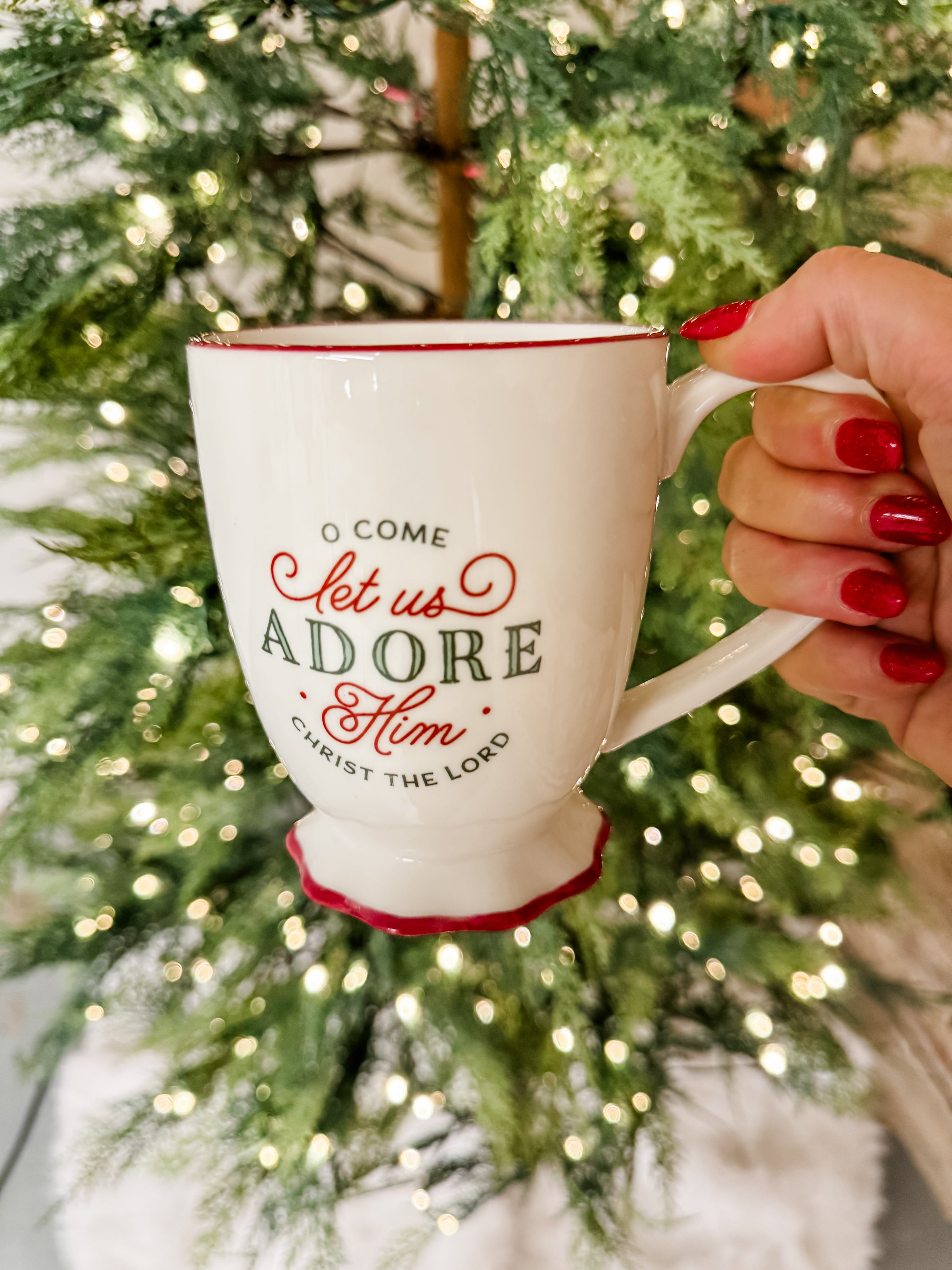 Come Let Us Adore Him Coffee Cup
