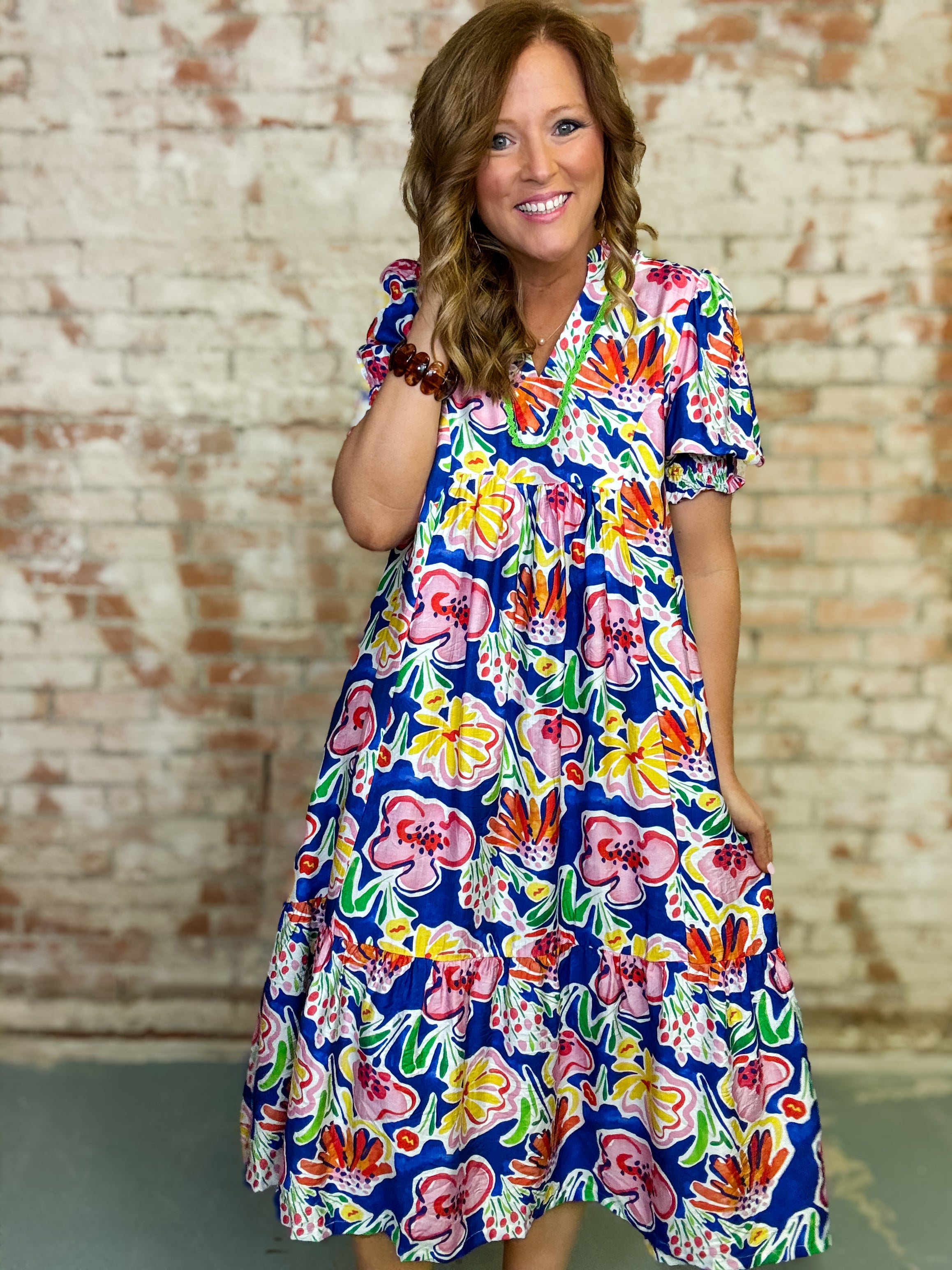 Felisha Floral Midi Dress