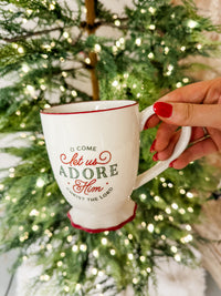 Come Let Us Adore Him Coffee Cup