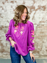 Alena Embroidered Top