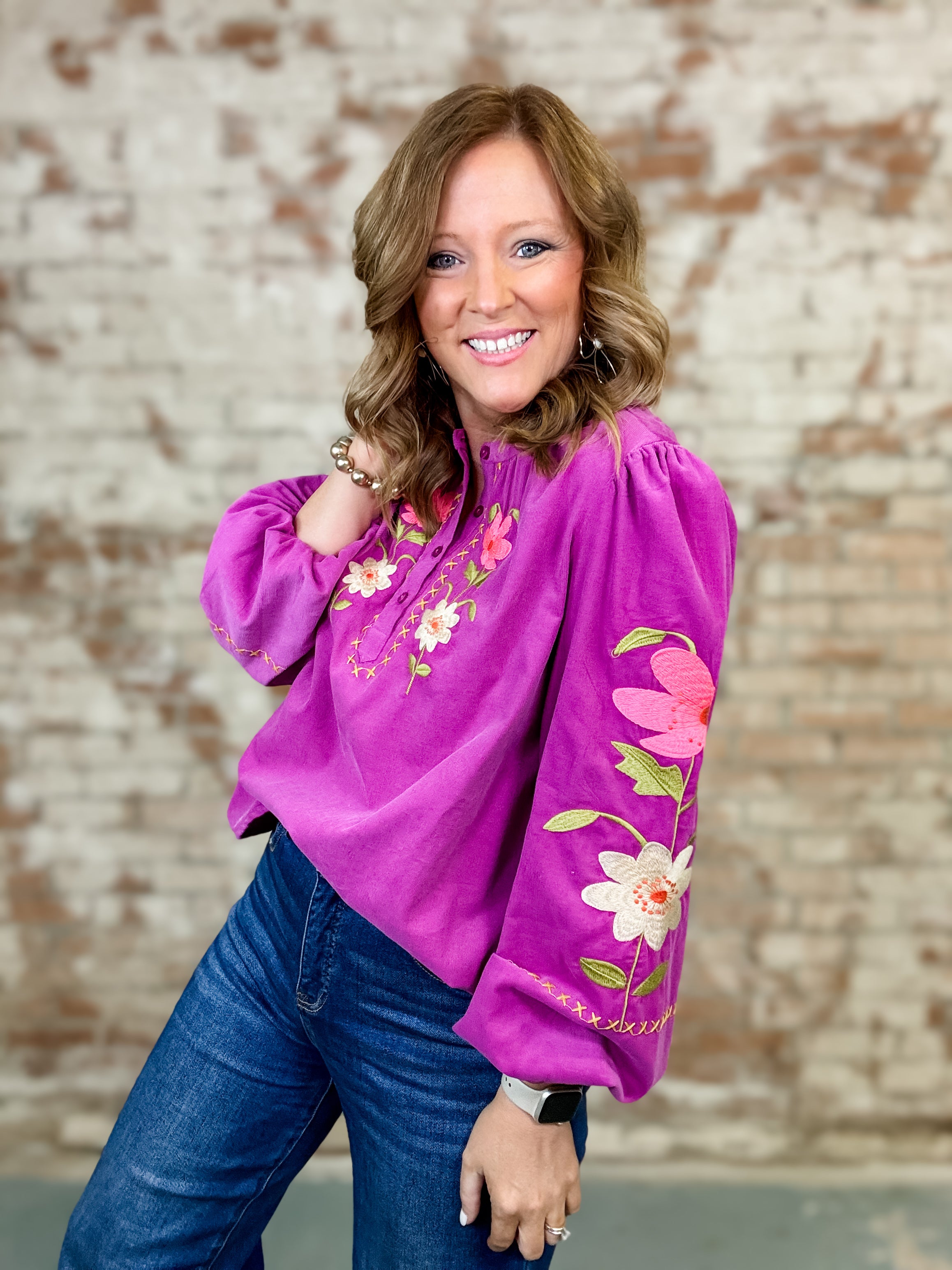 Alena Embroidered Top