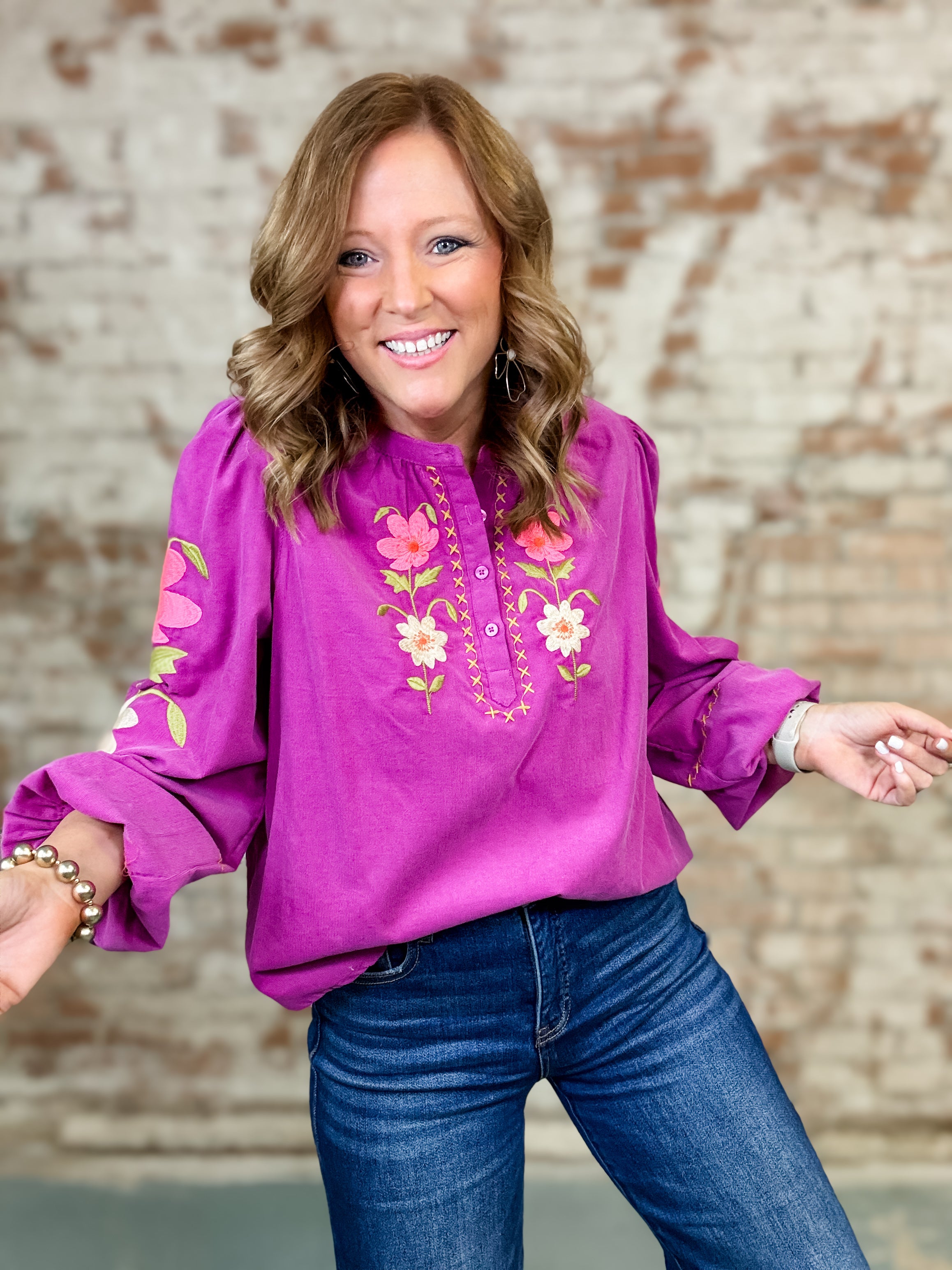 Alena Embroidered Top