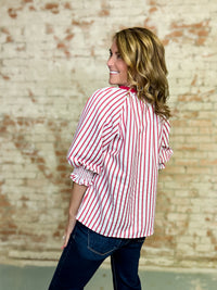 Merrick Embroidered Textured Top