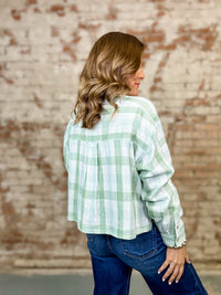 Adina Plaid Boxy Top