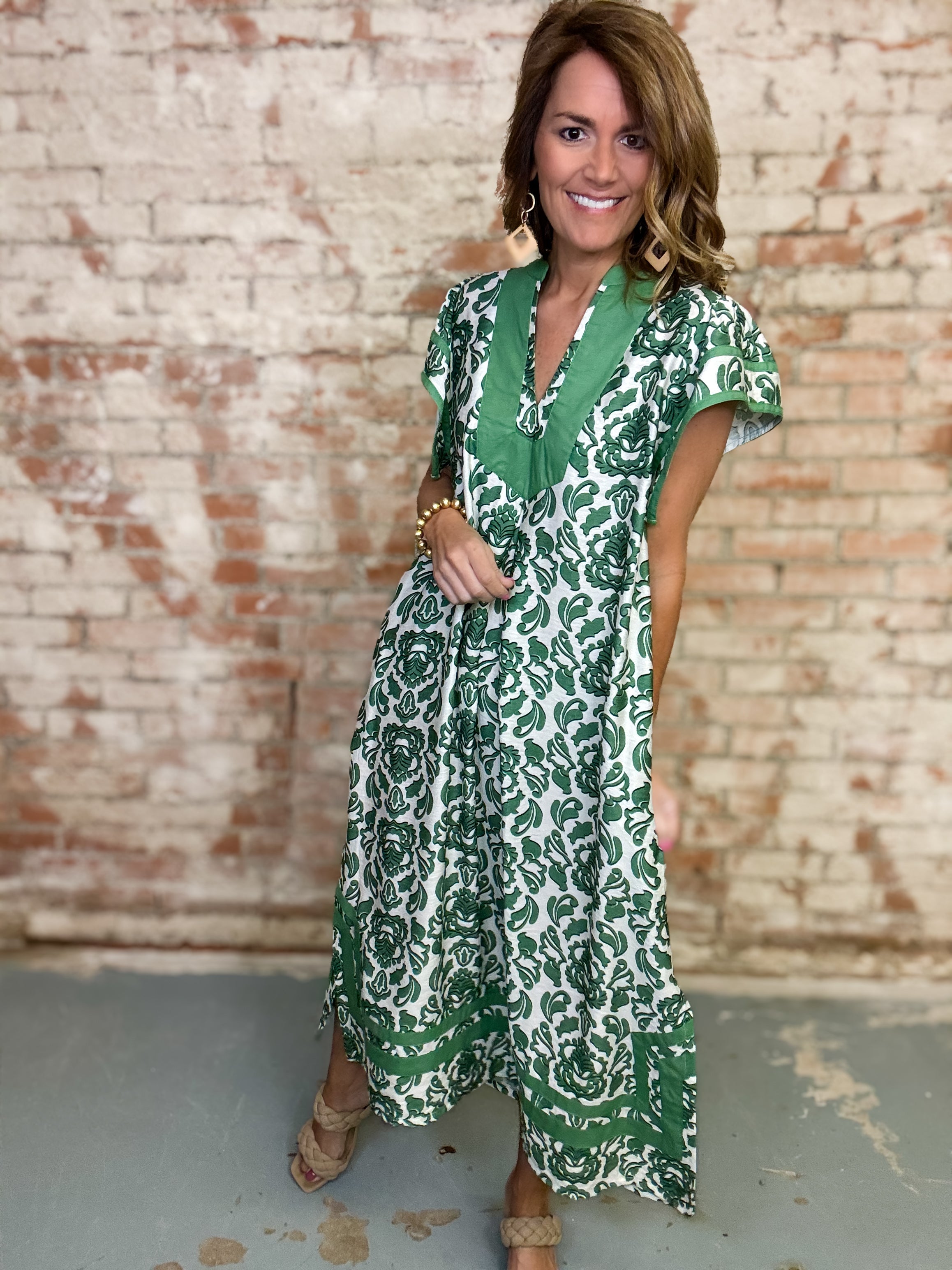 Angel Flutter Sleeve Midi Dress