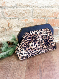Bailey Leopard Clutch