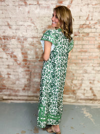 Angel Flutter Sleeve Midi Dress