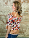 Marsha Mixed Print Top